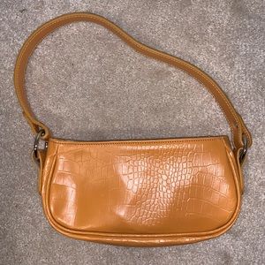 ASOS yellow textured mini purse